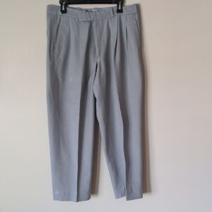 Vintage 80s Light Gray Dress Pants Size 34